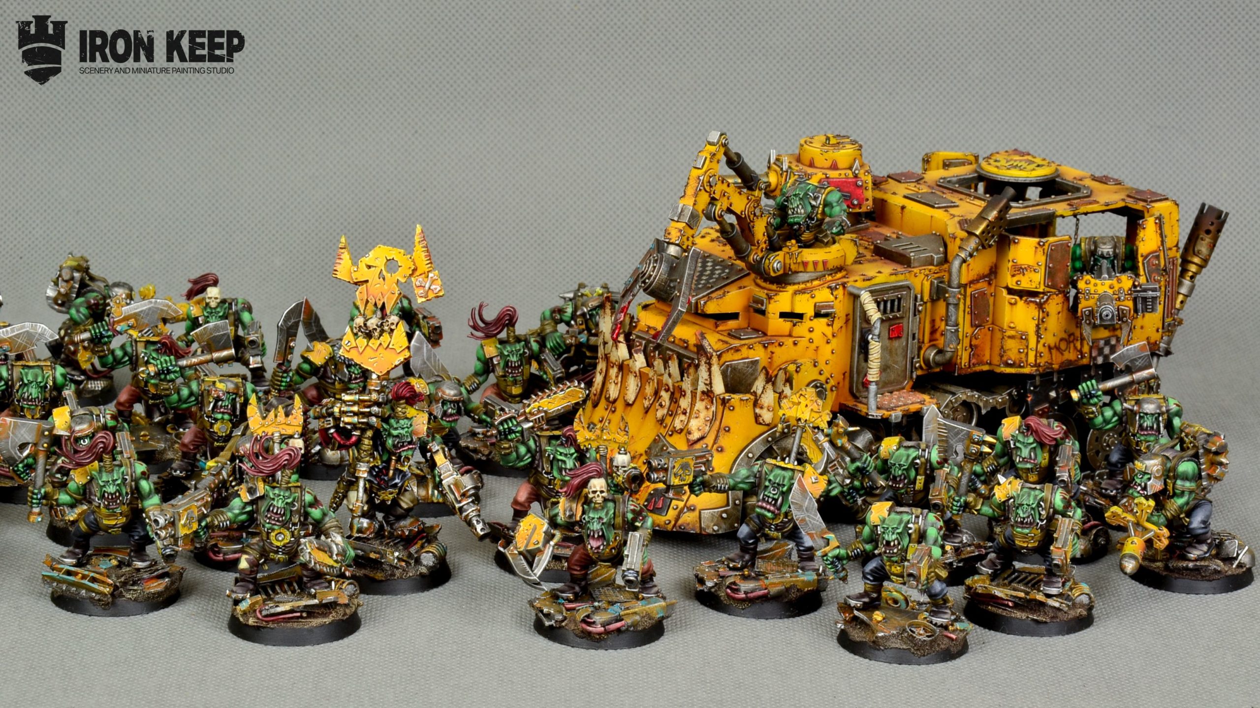 Bad Moons Orks Commision Iron Keep Miniature Painting Studio